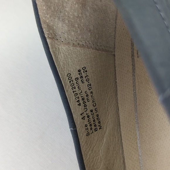 Dansko Blue Leather Slip On Shoes - Picture 3 of 11